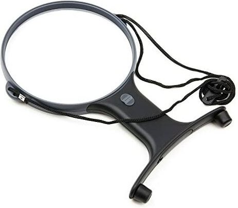 Carson MagniShine Lupe Freihandlupe mit LED-Licht und 2-facher Vergrößerung