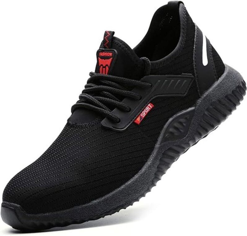 Sicherheitsschuhe für Damen und Herren, leichte und atmungsaktive Arbeitsschuhe mit Stahlkappe, Norm S1, für Bau und Ind...