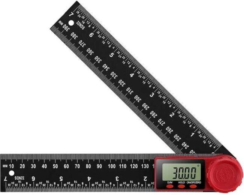 Digitaler Winkelmesser, digitaler Winkelmesser, 360°-Digitalgoniometer mit großem LCD-Bildschirm, Lineal-Messwerkzeug (2...