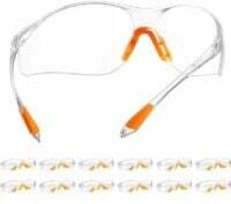 Thumbnail - Schutzbrillen, 12er-Packung mit klaren, beschlagfreien Gläsern. Schutzbrillen für Gartenarbeit, Laborarbeiten und Radfah...