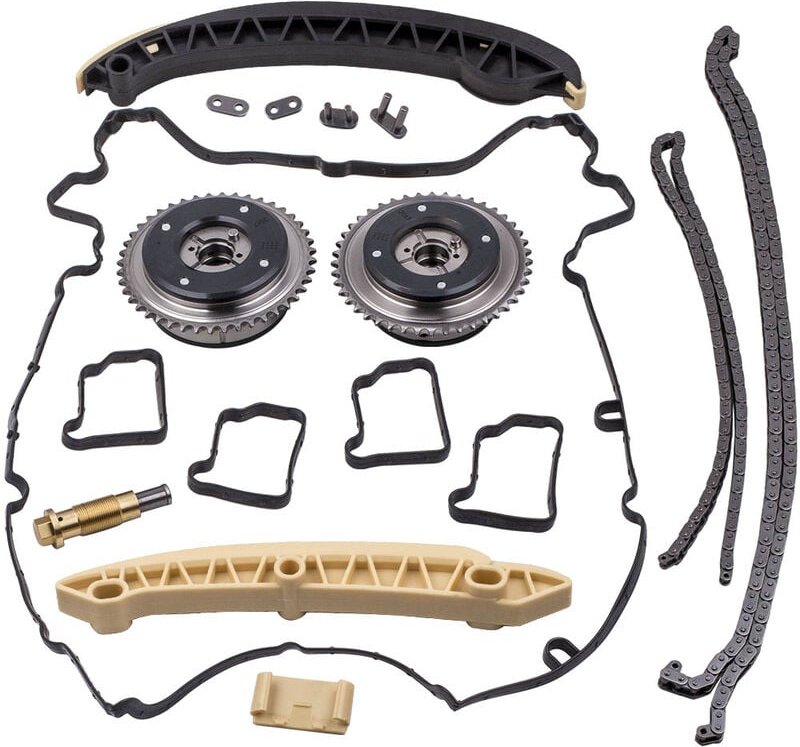 Steuerkettensatz for Mercedes Benz 1.8 E200 M271-Motor 2710500847 2710500647 Kettensatz für Zahnriemenersatz A2710501047...