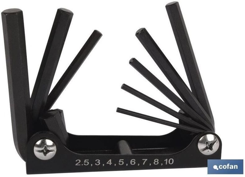 Inbusschlüssel-Schlüsselanhänger. 8 Stück (2,5-10)