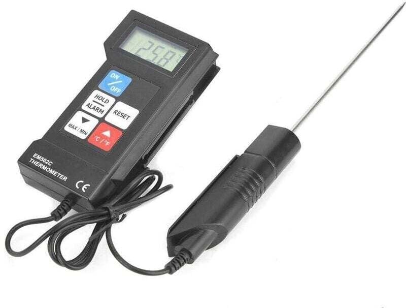 Hochpräzises elektronisches Thermometer, EM502C Digitalthermometer für die Lebensmittelindustrie mit Sonde, Digitalanzei...