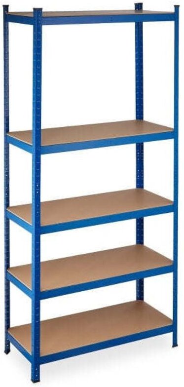 Heavy duty shelving unit 220 cm blue