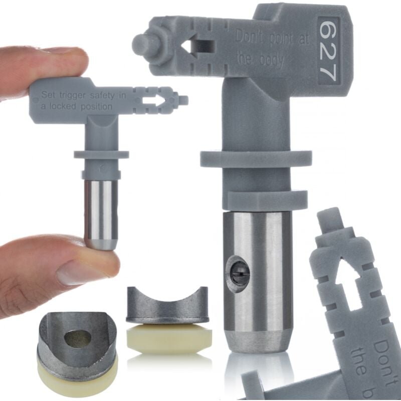 Rosfix Hi-Flow 627 Sprühdüse – 30 cm Sprühbreite, 0,027" Düse Für Spachtel & Glättung Kompatibel mit Graco, Wagner, Tita...