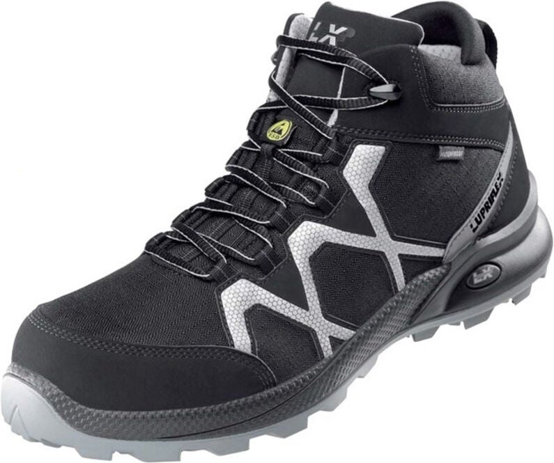 Lupriflex Sicherheitsstiefel 4-110 Speed Aqua Mid S3 ESD SRC Gr.47 schwarz/silber