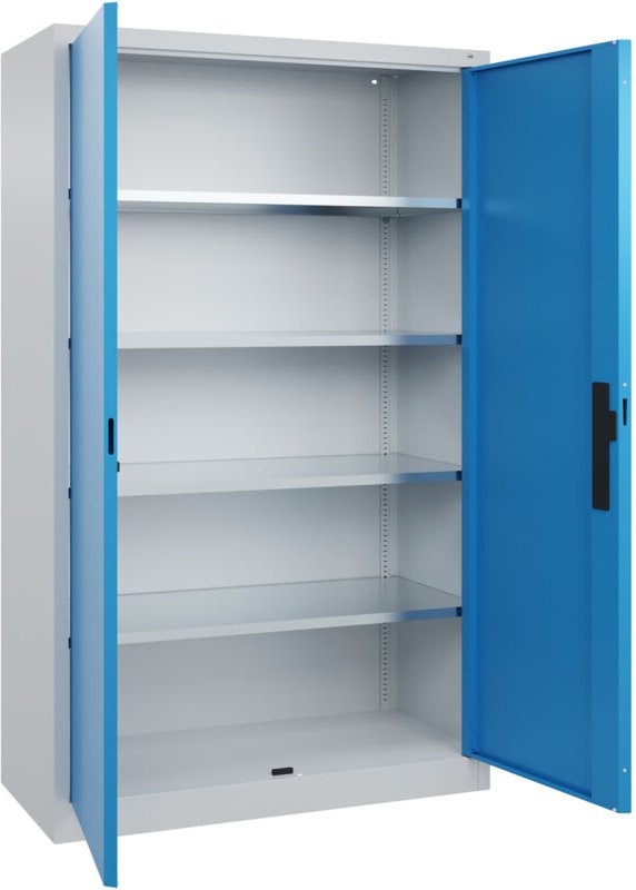 C+p Flügeltürenschrank Serie 89, 1950x1200x500mm, 7035/5012