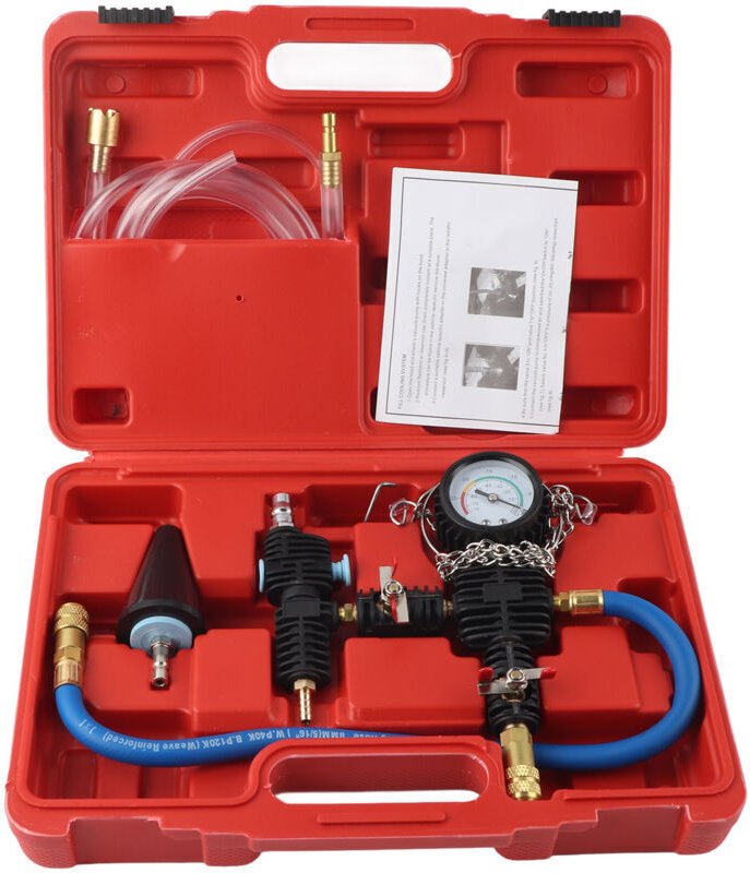 Vakuumpumpe für Kühlmitteldruckkühler, Entlüftungs- und Befüllset für Autokühler-Vakuumsysteme