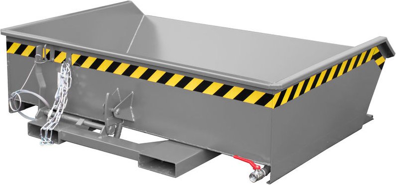 Bauer Mini-Spänebehälter SMGU 610, lackiert, Mausgrau