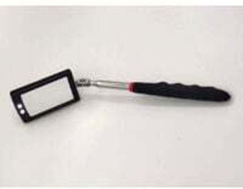 Teleskop-Inspektionsspiegel, LED-Teleskopspiegel mit 2 hellen LEDs, weichem, rutschfestem Ausziehgriff, Werkzeug zur Fah...