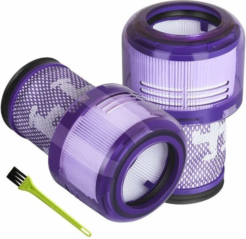 2er-Pack HEPA-Ersatzfilter für Dyson V12 Detect Slim Absolute Extra/Total Clean/Fluffy Akku-Staubsauger 971517-01