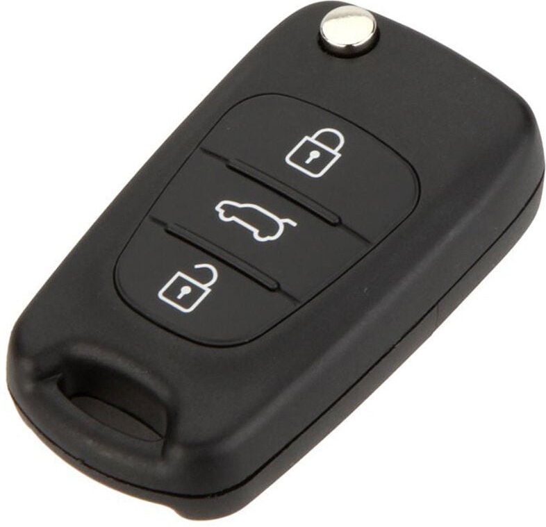 Tlily - Ersatz-Fernbedienung für schlüssellosen Zugang, 3 Tasten, klappbar, Autoschlüsselgehäuse, Kombination, kompatibe...