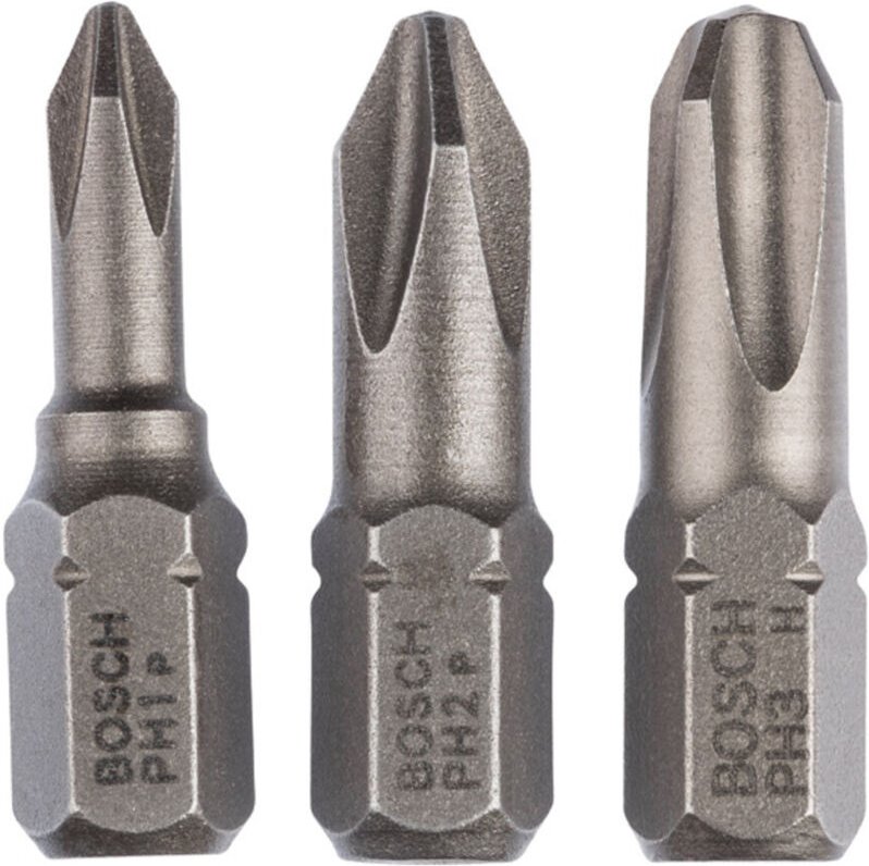 3ST Set Krs.Bit PH1-3 xh 25mm - 2607001752 - Bosch