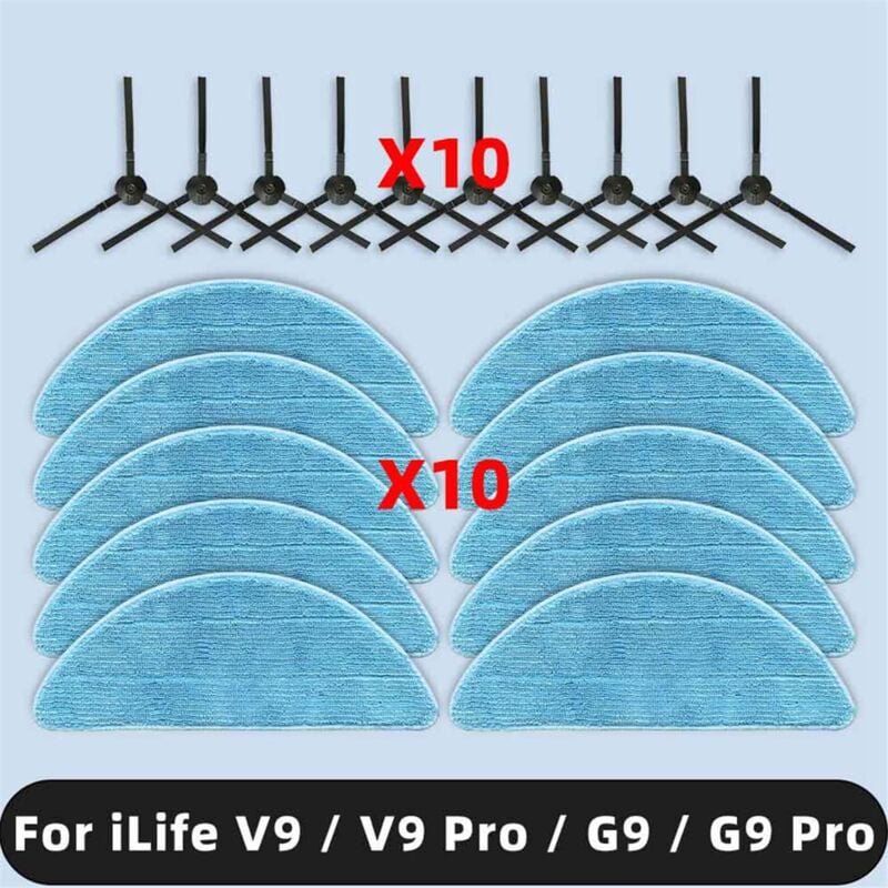 Für V9 / Pro G9 Ersatzteile Seitenbürste Mopptuch Zubehör Verbrauchsmaterial