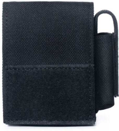 Kleine taktische Tasche, kompakte Zigarettenetui, Batterietasche, Gürteltasche für Mini-Zigarren, Schwarz