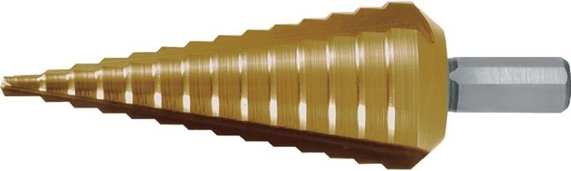 RUKO Stufenbohrer HSS-TiN geradegenutet mit Kreuzanschliff Ø 4 - 30 mm - 101352T