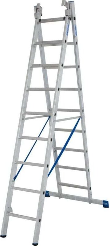 Krause - Aluminium-Mehrzweckleiter stabilo mit Treppenfunktion 6,85 m Viel-/ Mehrzweckleiter
