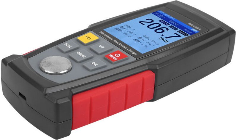 WT100A Hochpräzises digitales Ultraschall-Dickenmessgerät mit USB-Ladefunktion