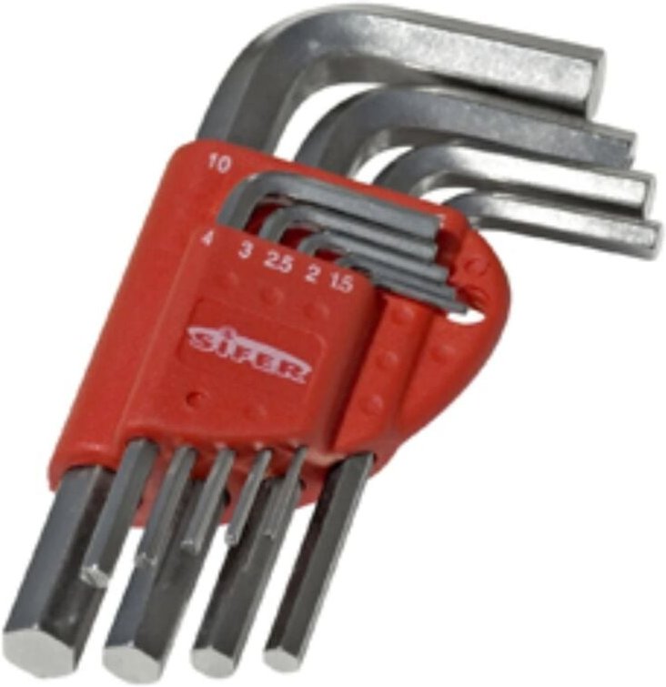 Normaler Chrom-Inbusschlüsselsatz 10-teilig (1,5-10) ltb