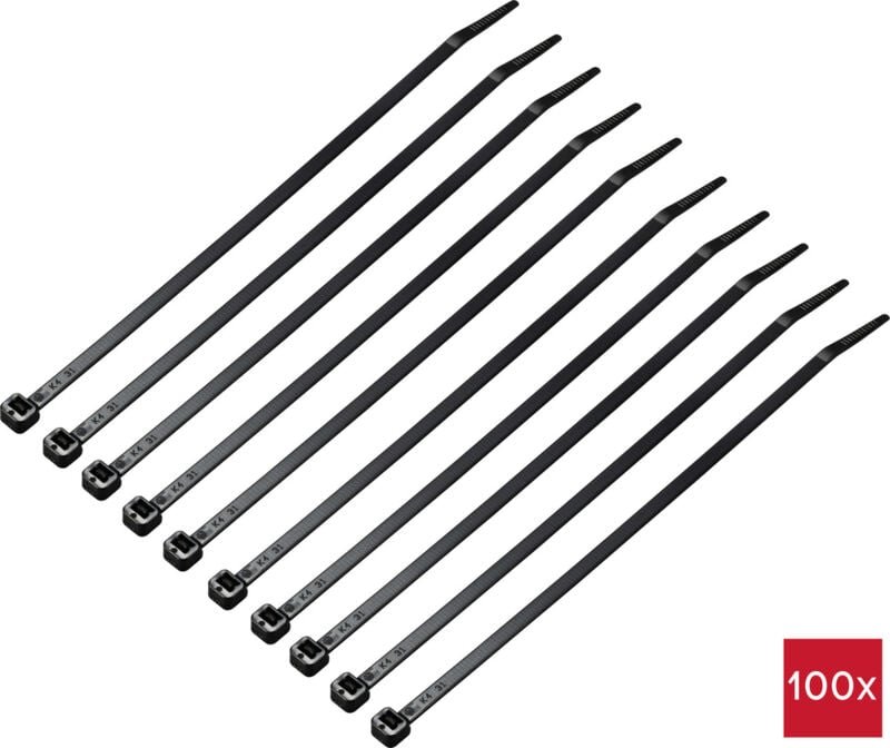 Thumbnail - TC-12523668 Kabelbinder 200 mm 4.6 mm Schwarz 100 St. - Tru Components