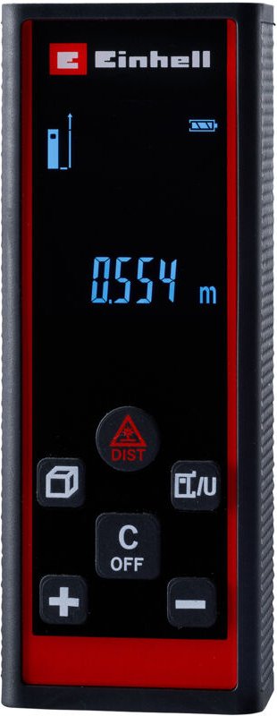 Einhell Laser Entfernungsmesser TC-LD 60 R (60 m max. Messbereich, Messmodi Distanz, Fläche, Volumen, Pythagoras, Abstec...