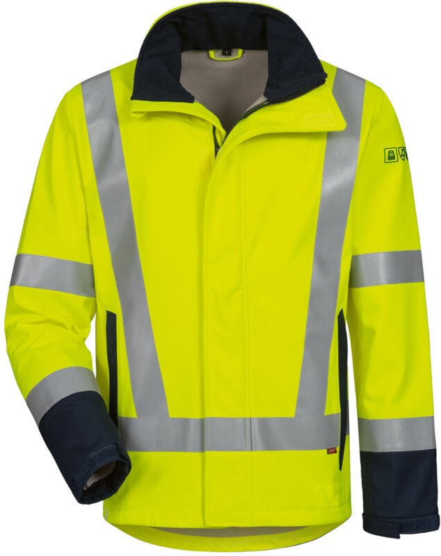 Gr .M (50/52) KAAPO MULTINORM WARNSCHUTZ SOFTSHELL-JACKE gelb KAAPO MULTINOR