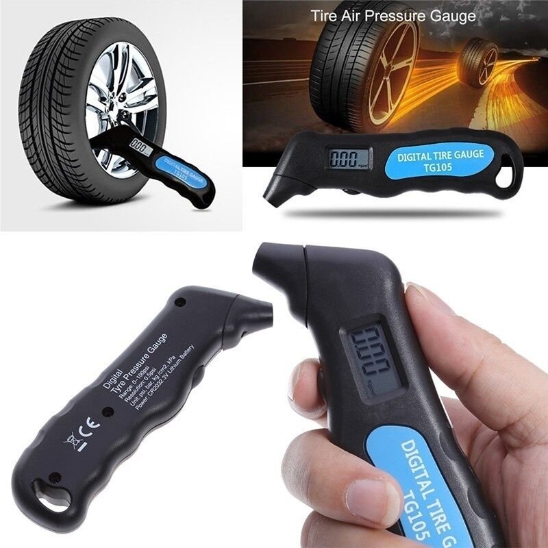 Digitales Reifendruckmessgerät, professionelles LCD-Testgerät für Pkw und Lkw.