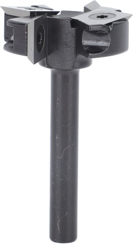 CNC-Flächenfräser, 8-mm-Schaft, 4 Schneiden, Hartmetall-Einsatz zum Planfräsen von Platten, Industriestahl, Hobelschnitt...