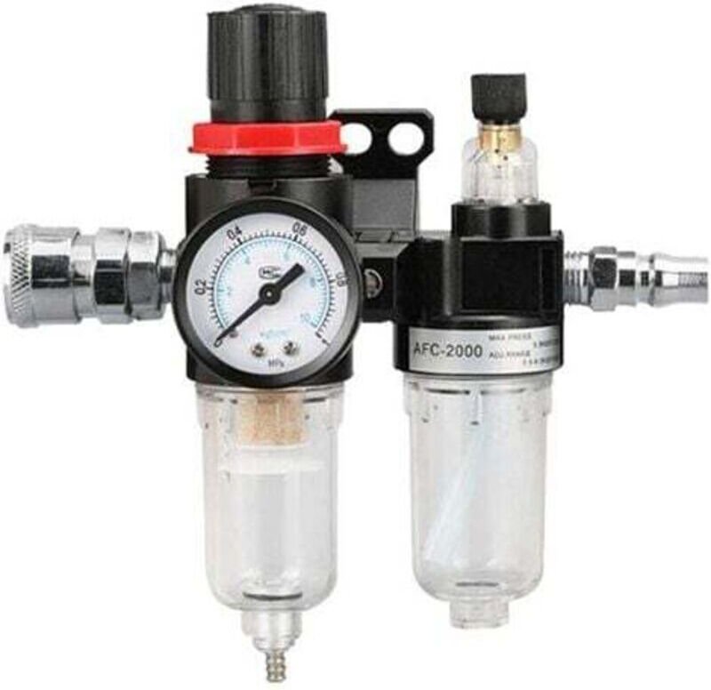 1/4-Zoll-Druckluftdruckregler, Wasserabscheider, Druckluft mit Manometer, Ölabscheider, Druckregler, Kompressorzubehör