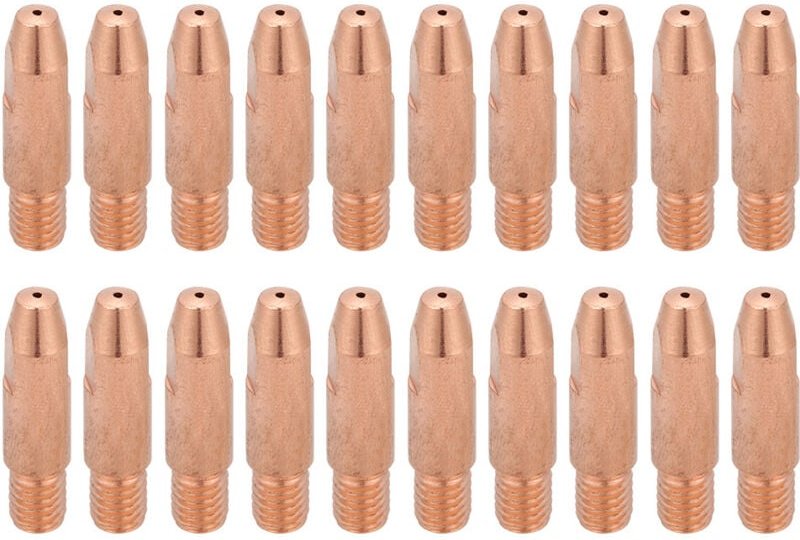 AKLOSIPY 20 Stück M6 Kupferdüsen für 24KD MIG/MAG-Schweißen – Ersatzdüsen für MIG/MAG-Schweißen, Kupferdüsen für 24KD-Sc...