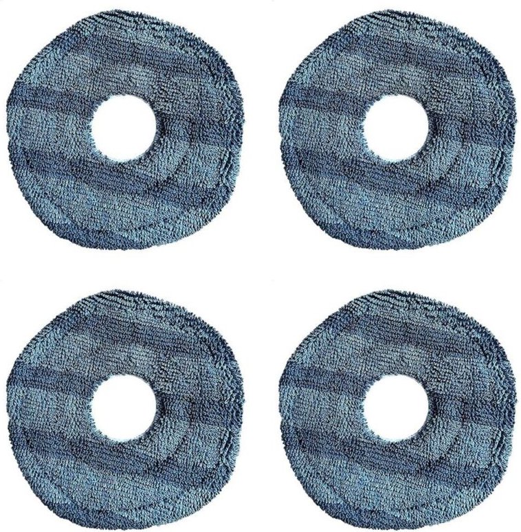 4 stücke Waschbar Vakuum Wischen Pad für X10 Pro Omni und X9 Roboter Ersatz Teile Mopp Tuch