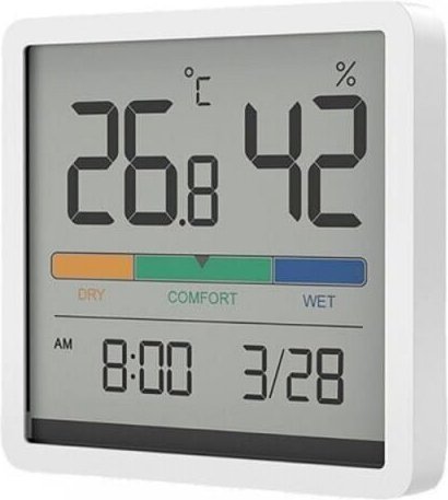 Weiß) Hygrometer-Innenthermometer, Desktop-Digitalthermometer mit Temperatur- und Luftfeuchtigkeitsmonitor, genaues Luft...