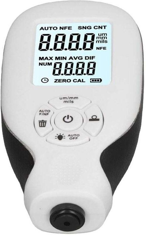 Schichtdickenmessgerät, Autolackmessgerät, 02000µm Wirbelstromsonde, multifunktional, schnelle Nullpunktkalibrierung, ma...