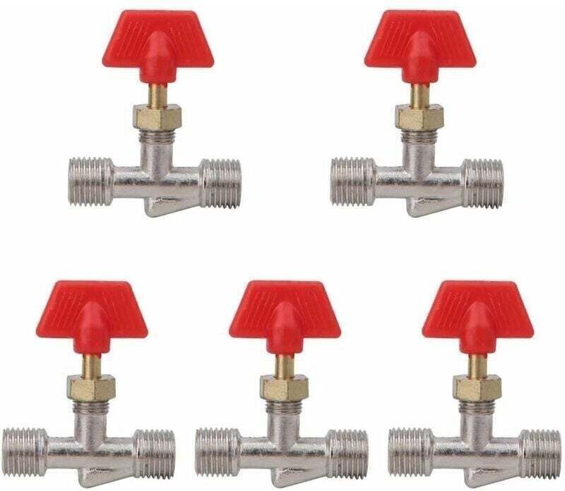 ZVD - 5 Pcs Valve Compresseur D'air Robinet à Aiguille 1/4in Float Ball Valve Structure Pièces De Rechange Compresseur D...