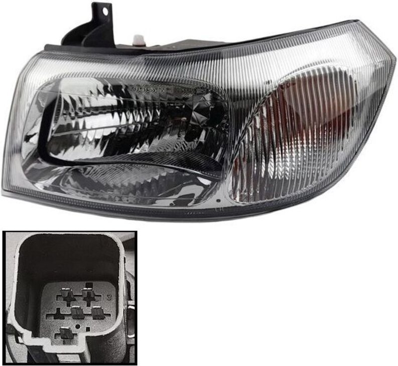 Linker Scheinwerfer Ford Transit V184, elektrischer Einstellmechanismus 1EG354024111