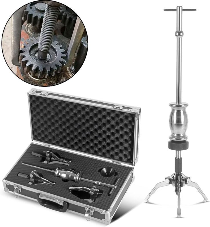 Stahlwerk - Lagerabzieher 5-teiliges Set mit Gleithammer, professionelle Demontage