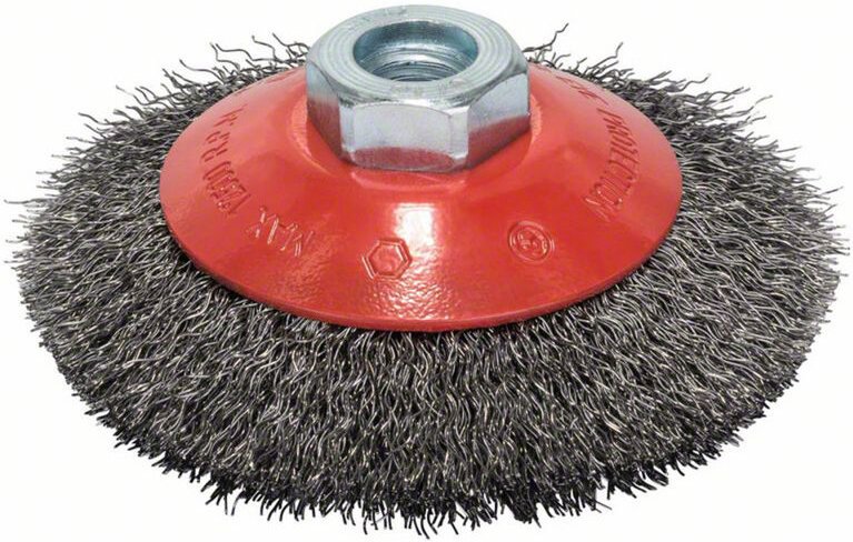 Accessories Kegelbürste Clean for Metal, gewellt, 100 mm, 0,3 mm, 12500 U/min, M14 2608622057 - Bosch