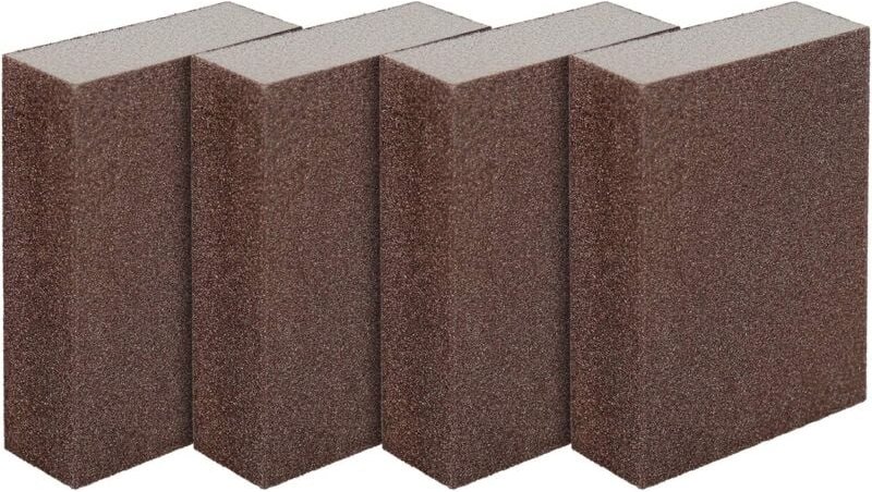 Lycxames - Set mit 4 Schleifschwämmen/-blöcken für nasse und trockene Oberflächen, Feinschliff (von 240 bis 320).