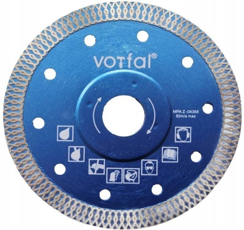 Diamantscheibe Zum Schneiden Von Gres-Fliesen Im Winkel 115 Mm Für Schleifmaschine