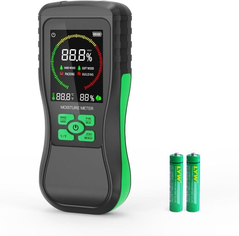 HY18 Stiftloses Feuchtigkeitsmessgerät zur zerstörungsfreien Feuchtigkeitserkennung in Trockenbauwänden, Holz und Mauerw...