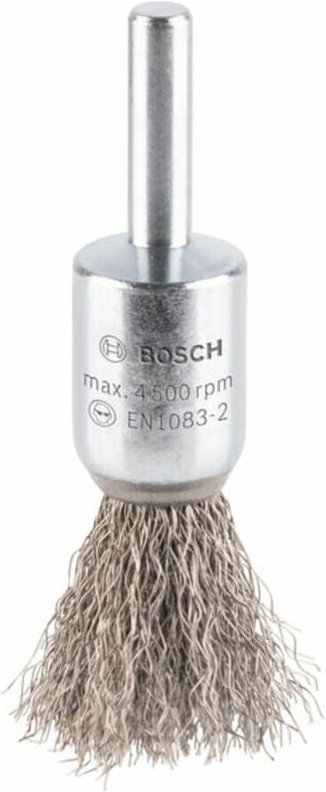 Pinselbürste gewellt rostfrei 0,2 mm 15 mm 4500 u/ min - Bosch
