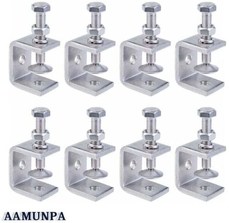 C-Klemmen, 8-teiliges Set aus robusten C-Klemmen aus Edelstahl 304, Edelstahl-C-Klemmen, Hochleistungs-C-Klemmen, robust...