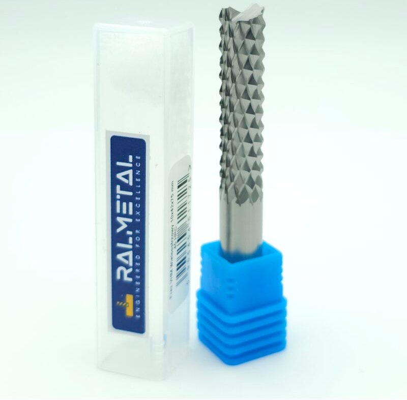 Diamant-Mehrschneider-Leiterplattenfräser 10 x 42 x 75 VHM