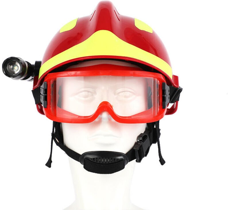 Vtizikl F2 Casque de secours Casques de sécurité pour sapeurs-pompiers Protection incendie au travail Casque avec lampe ...
