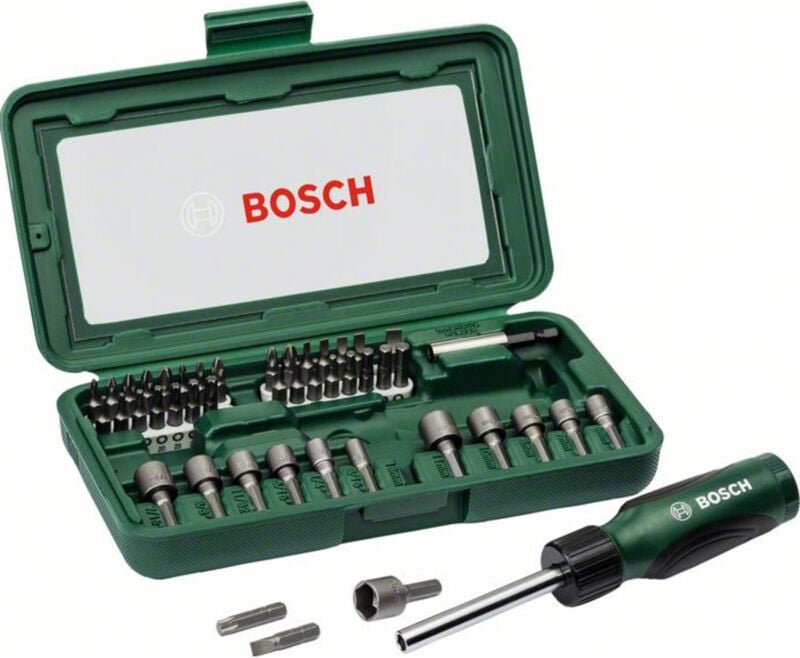 Schraubendreher-Set, 46-tlg., mit Bit Garage im Handgriff - Bosch