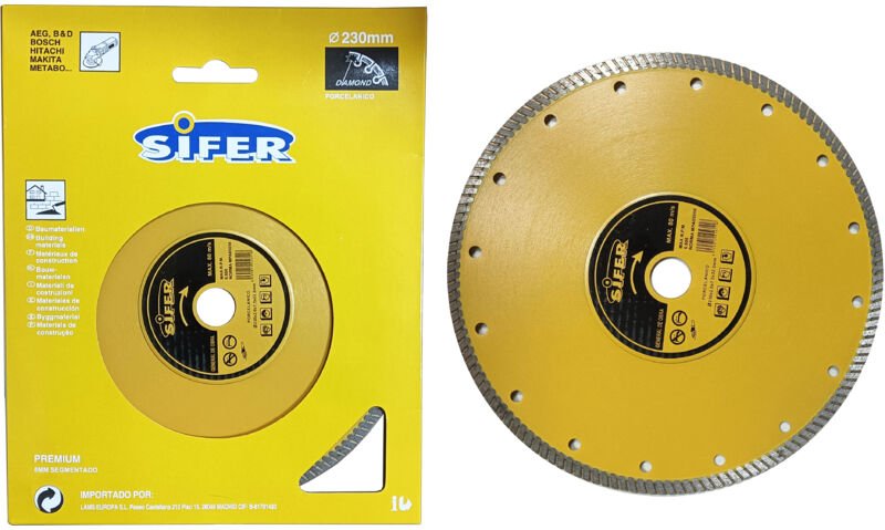 Sifer Porzellan-Diamantscheibe 230x1,8x8,0x22,2 mm