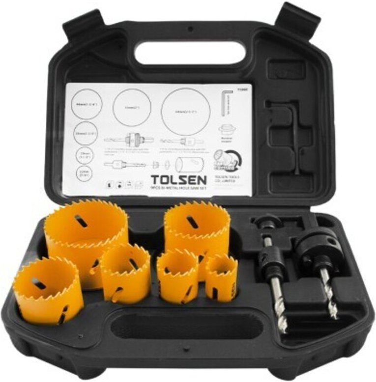 9-teiliges Kronenetui + TOLSEN-Zubehör