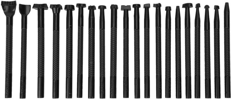 Lederstempelwerkzeug, Lederstempelsets zum Prägen von Ledergürteln, DIY-Lederbasteln, Stanzen verschiedener Designs