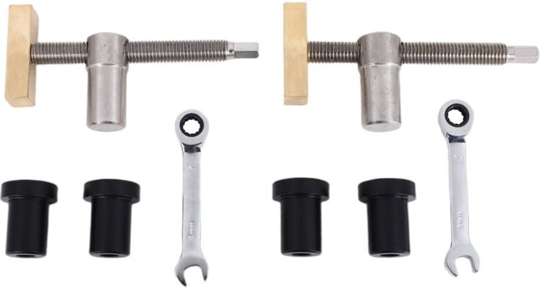 Holzbearbeitungs-Bank-Hundeklemmen mit Bank-Hundestopp-Sets, Clip-Klemmbefestigung, Schraubstock, Tischlerwerkzeuge (20 ...