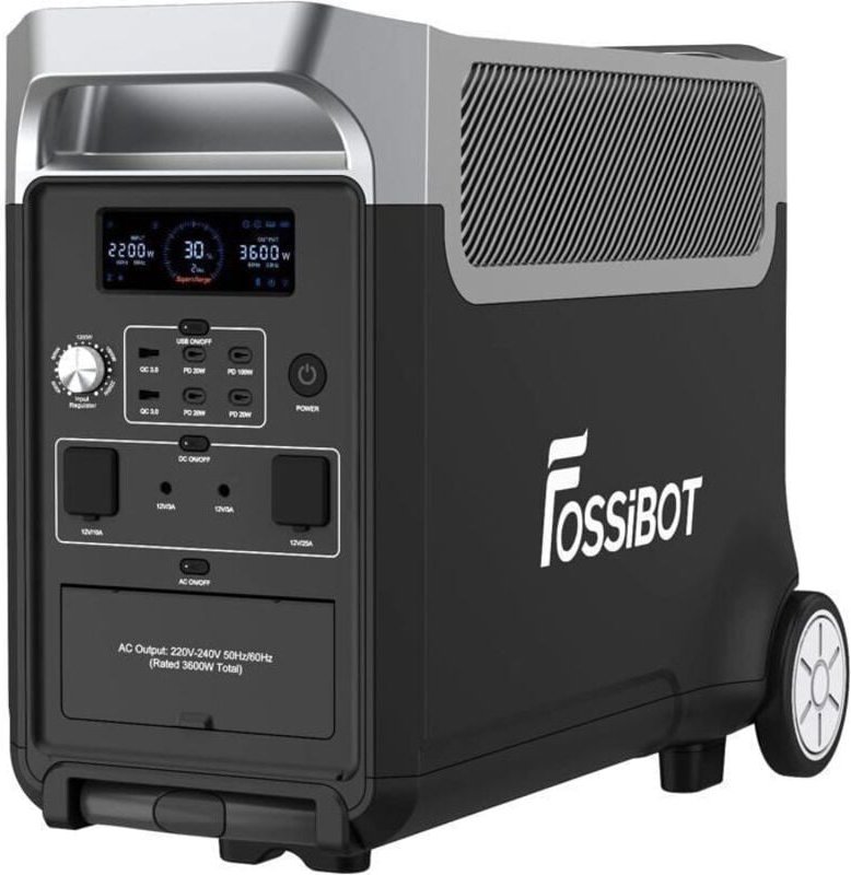 FOSSiBOT Tragbare LiFePO4 Powerstation F3600PRO 3840Wh 3600W Solargenerator 7200W Peak APP/WIFI/BT,XT90/AC